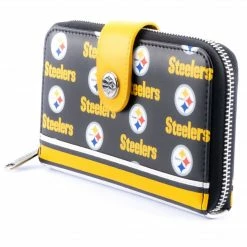 Loungefly NFL Pittsburgh Steelers Logo AOP Bifold Wallet