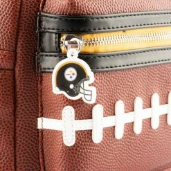Backpacks Loungefly NFL Pittsburgh Steelers Pigskin Logo Mini Backpack