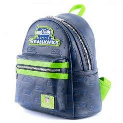 Circle Of Hope Boutique Backpacks Loungefly NFL Seahawks Logo All-Over-Print Mini Backpack