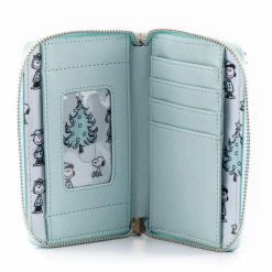 Loungefly Peanuts Happy Holidays All-Over-Print Ziparound Wallet Wallets