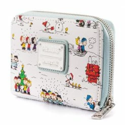 Loungefly Peanuts Happy Holidays All-Over-Print Ziparound Wallet Wallets