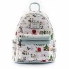 Loungefly Peanuts Happy Holidays All-Over-Print Mini Backpack