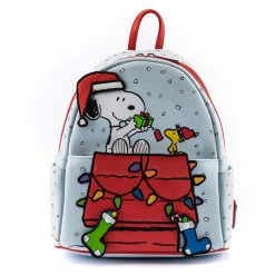 Loungefly Peanuts Gift Giving Snoopy And Woodstock Mini Backpack Backpacks