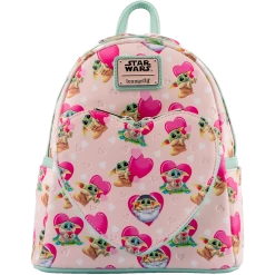 Backpacks Loungefly Star Wars Mandalorian Grogu Valentines Backpack