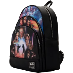 Loungefly Star Wars Trilogy 2 Triple Pocket Mini Backpack (Preorder) Backpacks