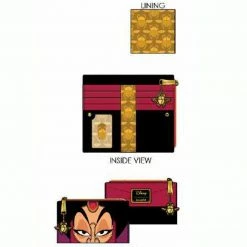 Circle Of Hope Boutique Loungefly Aladdin Jafar Cosplay Flap Wallet