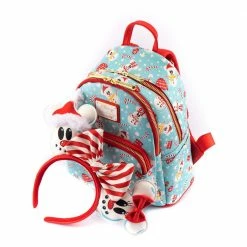 Backpacks Loungefly Disney Mickey Minnie Snowman AOP Mini Backpack Headband Set