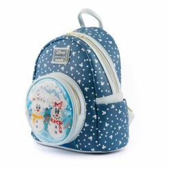 Loungefly Disney Snowman Mickey Minnie Snow Globe Mini Backpack Backpacks