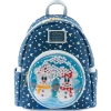 Loungefly Disney Snowman Mickey Minnie Snow Globe Mini Backpack Backpacks
