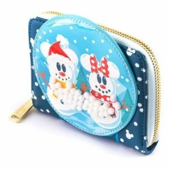 Loungefly Disney Snowman Mickey Minnie Snow Globe Ziparound Wallet 9 Loungefly Disney Snowman Mickey Minnie Snow Globe Ziparound Wallet