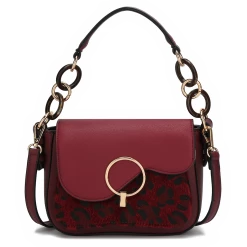 Circle Of Hope Boutique MKF Collection Serena Crossbody Bag By Mia K. (Burgundy) Totes & Bags
