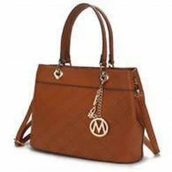 Circle Of Hope Boutique MKF Collection Fantasia Satchel Bag By Mia K. (Cognac Brown) Totes & Bags