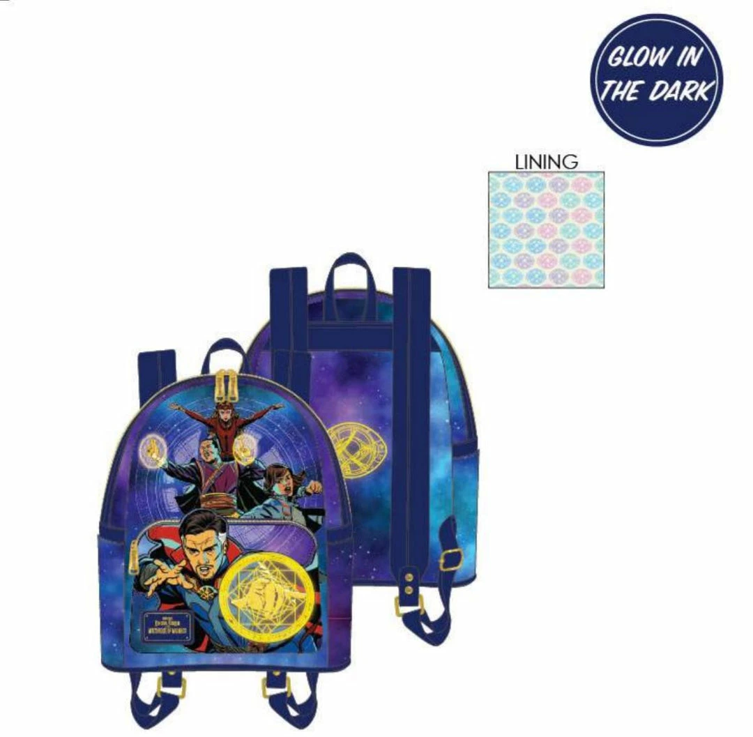 Backpacks Loungefly Marvel Dr Strange Multiverse Mini Backpack 11 Backpacks Loungefly Marvel Dr Strange Multiverse Mini Backpack