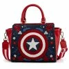 Loungefly Marvel Captain America 80th Anniversary Floral Shield Crossbody 2 Loungefly Marvel Captain America 80th Anniversary Floral Shield Crossbody
