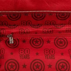 Loungefly Marvel Captain America 80th Anniversary Floral Shield Crossbody