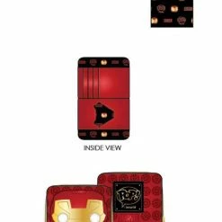 Pop By Loungefly Marvel Iron Man Head Ziparound Wallet