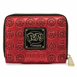 Pop By Loungefly Marvel Iron Man Head Ziparound Wallet