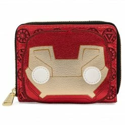 Pop By Loungefly Marvel Iron Man Head Ziparound Wallet