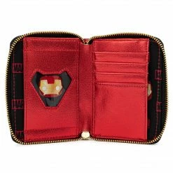 Pop By Loungefly Marvel Iron Man Head Ziparound Wallet