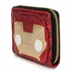 Pop By Loungefly Marvel Iron Man Head Ziparound Wallet