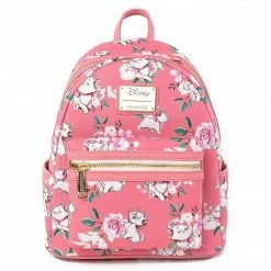 Circle Of Hope Boutique Backpacks Loungefly Disney The Aristocats Marie Pink Floral All-over-print Mini Backpack (Exclusive)