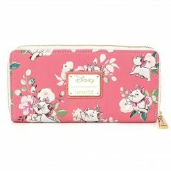 Circle Of Hope Boutique Loungefly Disney Marie Pink Floral All-Over-Print Wallet (Exclusive)