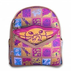 Danielle Nicole Mandalorian The Child Quilted Comics Backpack Backpacks