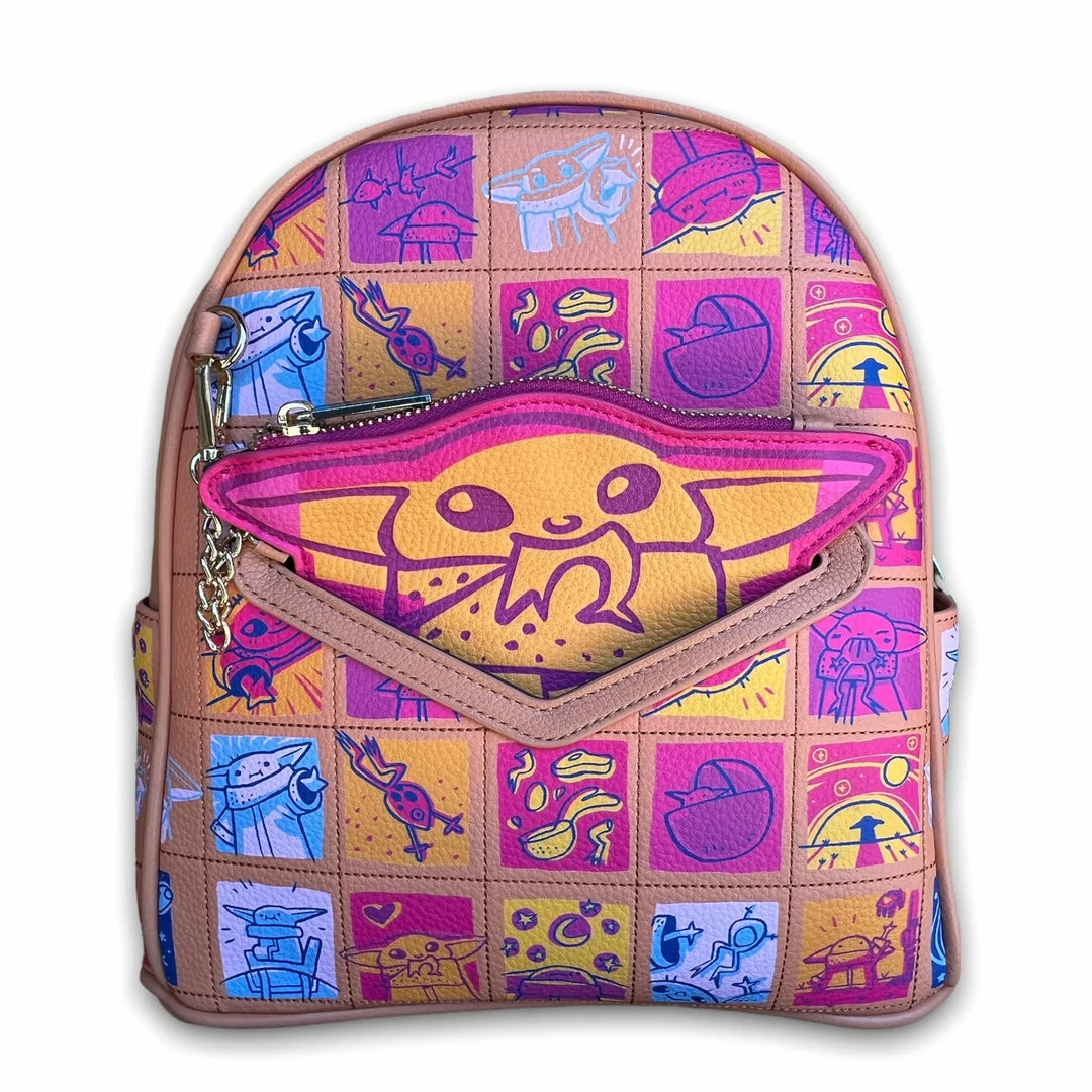 Danielle Nicole Mandalorian The Child Quilted Comics Backpack Backpacks 3 Danielle Nicole Mandalorian The Child Quilted Comics Backpack Backpacks