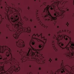 Pop! By Loungefly Disney Villains Tattoo AOP Ziparound Wallet