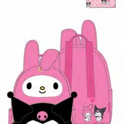 Loungefly Sanrio My Melody Kuromi Double Pocket Backpack 13 Loungefly Sanrio My Melody Kuromi Double Pocket Backpack