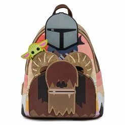 Backpacks Loungefly Star Wars Mandalorian Bantha Ride Mini Backpack