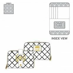 Loungefly Star Wars White Gold Rebel Hardware Ziparound Wallet Wallets