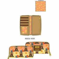 Loungefly Star Wars Mandalorian Bantha Ride AOP Ziparound Wallet Wallets