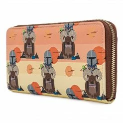 Loungefly Star Wars Mandalorian Bantha Ride AOP Ziparound Wallet Wallets