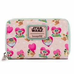Loungefly Star Wars Mandalorian Grogu Valentines Ziparound Wallet Wallets