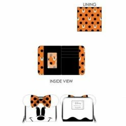 Loungefly Disney Ghost Minnie Glow-in-the-dark Ziparound Wallet