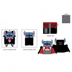 Loungefly Disney Vampire Stitch Bowtie Wallet Wallets