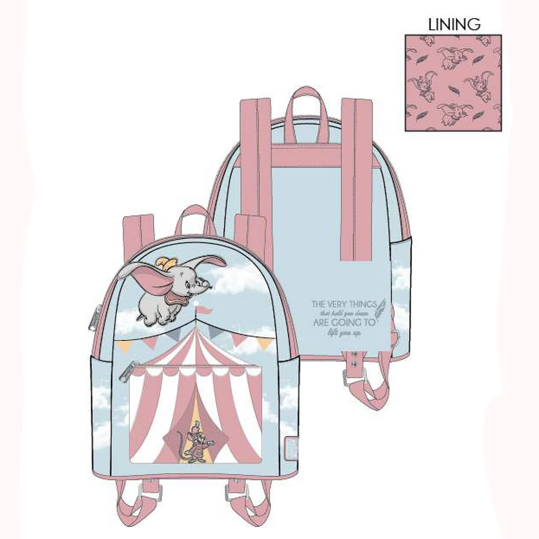 Circle Of Hope Boutique Loungefly Dumbo Flying Circus Tent Mini Backpack 6 Circle Of Hope Boutique Loungefly Dumbo Flying Circus Tent Mini Backpack