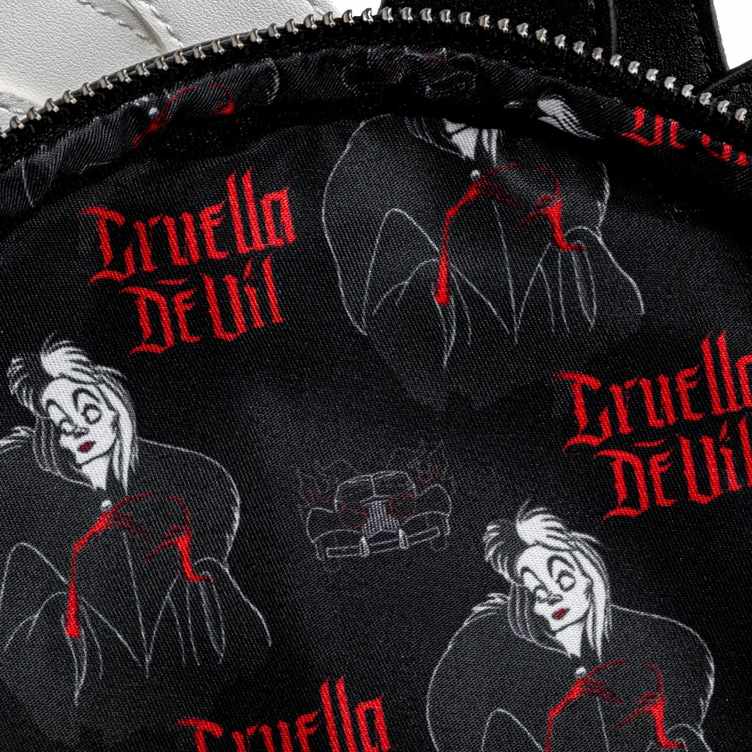 Backpacks Loungefly Disney Villains Cruella De Vil Spots Cosplay Mini Backpack 5 Backpacks Loungefly Disney Villains Cruella De Vil Spots Cosplay Mini Backpack