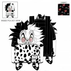 Backpacks Loungefly Disney Villains Cruella De Vil Spots Cosplay Mini Backpack 13 Backpacks Loungefly Disney Villains Cruella De Vil Spots Cosplay Mini Backpack