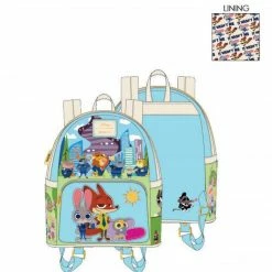 Loungefly Disney Zootopia Chibi Group Mini Backpack Backpacks