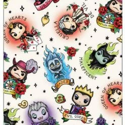 Pop! By Loungefly Disney Villains Tattoo All-Over-Print Mini Backpack Backpacks