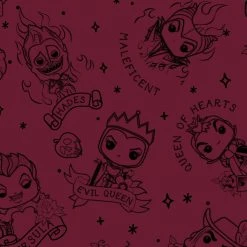 Pop! By Loungefly Disney Villains Tattoo All-Over-Print Mini Backpack Backpacks