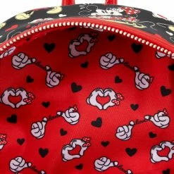 Loungefly Disney Mickey And Minnie Heart Hands Mini Backpack Backpacks