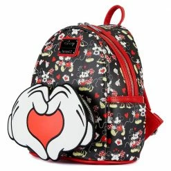Loungefly Disney Mickey And Minnie Heart Hands Mini Backpack Backpacks