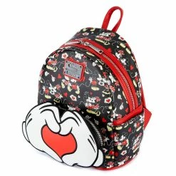 Loungefly Disney Mickey And Minnie Heart Hands Mini Backpack Backpacks