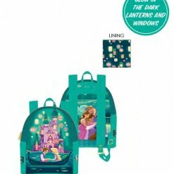 Backpacks Loungefly Disney Tangled Princess Castle Mini Backpack