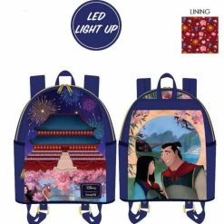 Loungefly Disney Mulan Castle Light Up Mini Backpack Backpacks