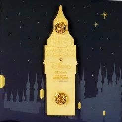 Jewelry Loungefly Peter Pan Clock Glow In The Dark Moving Pin