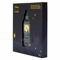 Jewelry Loungefly Peter Pan Clock Glow In The Dark Moving Pin